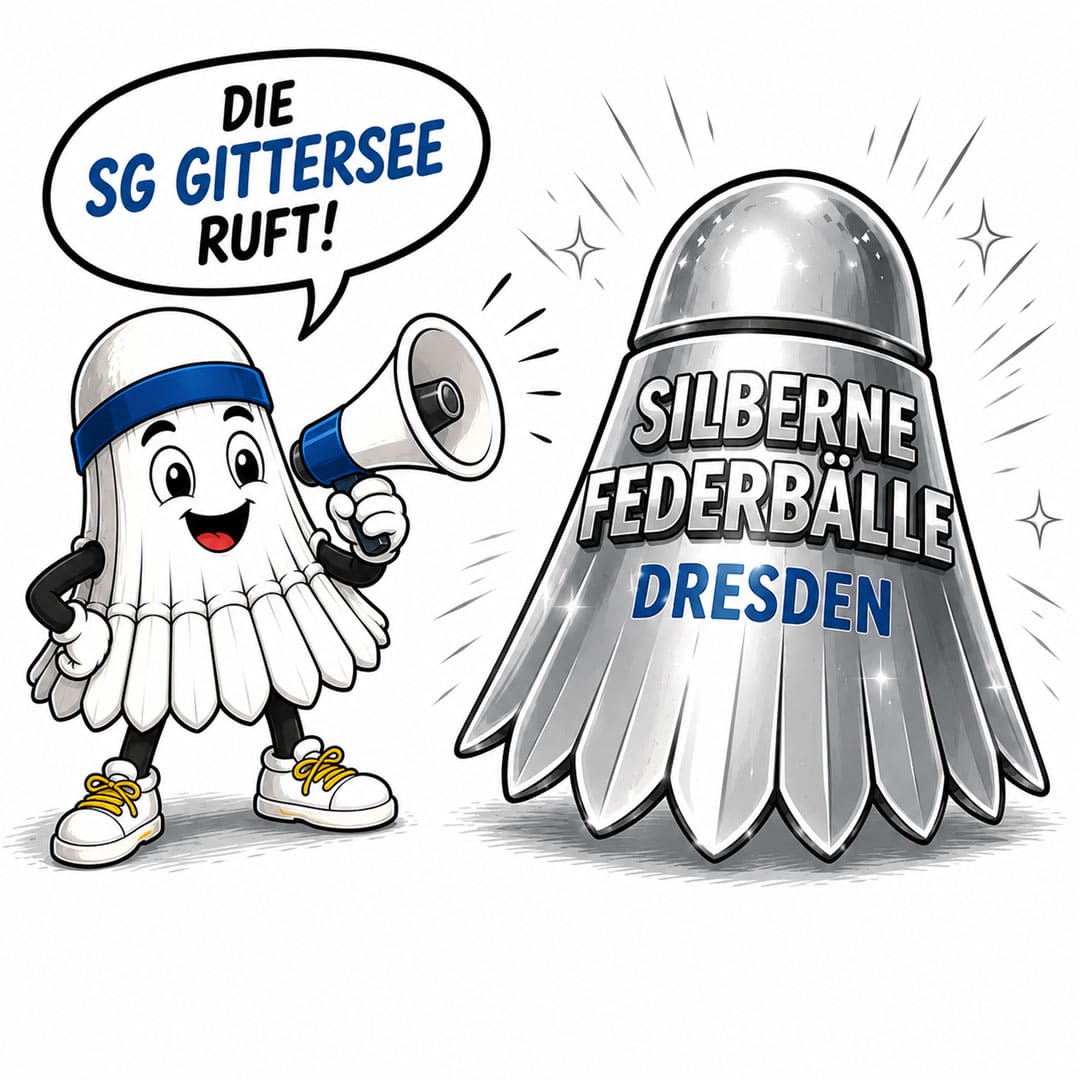 Ankündigung Silberne Federbälle
